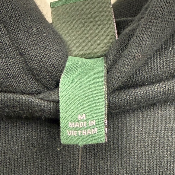 Wild Fable Black Hoodie Disco Ball Star Print Pullover Size M Y2K Rhinestone 70s - Picture 4 of 16